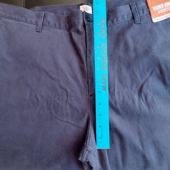 NWT Dockers Classic Fit Washed Stretch Flat Front Chino Pants Blue Mens Sz 44x32 - Picture 14 of 16
